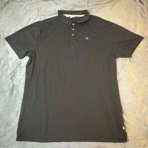 Calvin Klein Black Polo Shirt Classic Cotton Blend

#1001